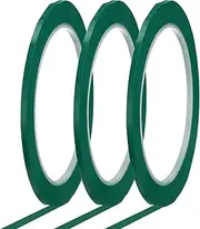 uxcell Whiteboard Tape 3mm x 66m Pinstripe Graphic Chart Line Grid Marking Tapes for Classroom Office Dry Erase Board Art, Green, Pack of 3