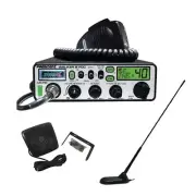 President Walker III AM/FM CB Radio, Virginia CB Antenna, 3in" Ext Speaker Combo