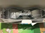 Findway Swim Black Mirrored Goggles ADULT Swimming Goggles with Protective Case