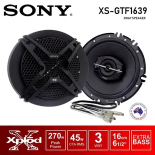 SONY 索尼 三音路同軸6.5吋喇叭 270W XS-GTF1639 一組二顆 汽車音響 公司貨