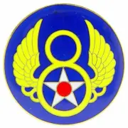 U.S. Air Force 8th Air Force Pin 1 1/2"
