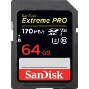 SanDisk Extreme Pro SDXC SDXXY 64GB V30 U3 C10 UHS-I Memory Card