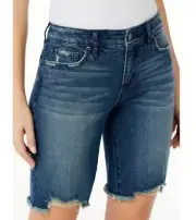NWT~Sofia Jean By Sofia Vergara~Gabriella~Bermuda Mid-Rise~Distressed Short~Sz 4