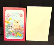 Vintage Kitten Get Well Unused Card #3291