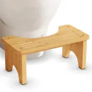 New ListingBamboo Toilet Stool Wooden Squatting Potty Stool for Adults 1 Pack