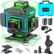 Cross Line Laser Green 4 x 360° Self-Levelling Laser Spirit Level 16 Lines Cro