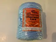 Vintage Poly-propylene Macrame Cord 70 yards blue NEW Hazel Pearson in-out door