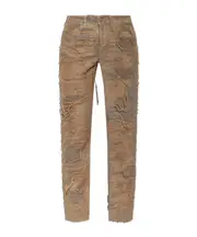 Diesel Floating-Thread Distressed Pants 24,26,28,30 beige