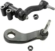 Detroit Axle - Pitman Arm Idler Arm for 11-19 Chevy Silverado GMC Sierra 2500 3500 HD, 1 Steering Pitman Arm 1 Idler Arm Assembly 2011 2012 2013 2014 2015 2016 2017 2018 2019 Replacement