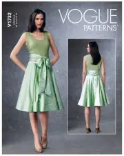 VOGUE SEWING PATTERN 1732 MISSES 14-22 EASY FLARED SKIRTS W/ WAISTBANDS & PLEATS