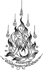 Best Friend Tattoos,Nine-Tailed Fox HC-HC-701,Fox Tattoos,Water-Resistant,Resilience,Lasts 1-2 Weeks,Real Tattoo Look,18 x 11 cm
