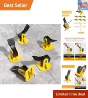 Tile Leveling System Kit Tile Spacers 100pcs Reusable Leveler+Extra 100pcs Re...