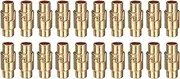 uxcell 20pcs Leather Cord End Clasp 4mm Hole Magnetic Cord End Caps Closures Leather Bracelet Buckle for Jewelry Making DIY Supplies Crafts, Rose Gold