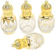 Alipis 4Pcs Exquisite Perfume Bottles with Roller Design Essential Oil Containers for Travel Home and Salon Use Lightweight and Leak