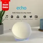 Smart Home Speaker Echo with Premium Sound Voice Control and Alexa Glacier White