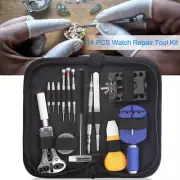14PCS Watch Repair Tool Kit Link Remover Watch Case Opener Spring Bar With Case