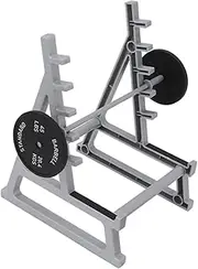 Jwthee Squat Rack Pen Holder for Desk, Pen Display Stand Mini Barbell Rack Pen Holder Mini Weight Rack Pencil Holders Office Decor Desktop Squat Rack Fun Desktop Accessories