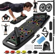 Push Up Board,Home Gym,Portable Exercise Equipment,Pilates Bar & 20 Fitness Acce