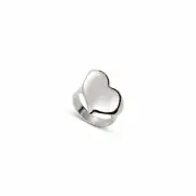 UNO DE 50 HEART RING SILVER SIZE MEDIUM ANI0700MTL00015.NEW IN POUCH
