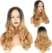 Healvian Realistic Curly Blond Wig Long Wig Hood Comfortable and Stylish Hair Accessory