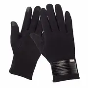 Cycling Gloves Full Finger Winter Windproof Waterproof Touchscreen Thermal Warm BLACK COLOR