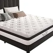 Royal Sleep Single Mattress 21cm Memory Foam Bonnell Spring - Medium Firm & Premium Comfort for Pressure Relief - Hypoallergenic Medium Firmness Feel Single Size Bed Mattress
