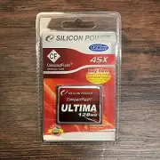 Silicon Power 128MB Compact Flash CF Card NOS Sealed Blister Pack