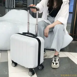 優質迷你行李箱小型登機箱耐磨抗摔輕便旅行箱 小行李箱韓版旅行登機箱18寸萬向輪拉桿箱男女學生密碼皮箱套箱潮