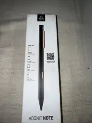 Adonit Note (Black) Palm Rejection Stylus & High Accuracy Pen for iPad