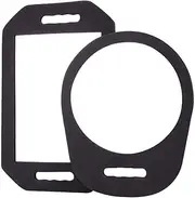 mpowtech Lightweight Handle Mirror - Large Hand Held Mirror(Rectangular and Circular) Foam Barber Mirror Handheld,Salon Hand Mirror with Double Handle - Hairstylist and Barber Accessories
