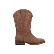 Roper Heritage Square Toe Cowboy Youth Boys Brown Casual Boots 09-018-1900-3367