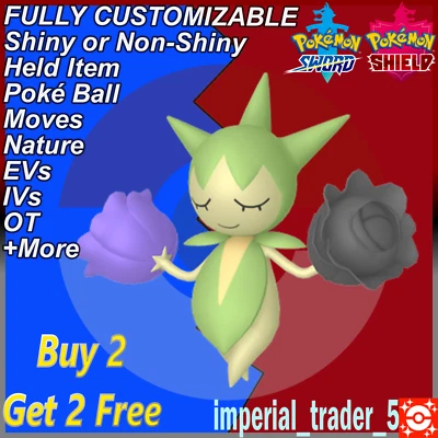 Pokémon Sword and Shield ✨ Shiny Roselia ✨ W/ Best 6IV Customizable