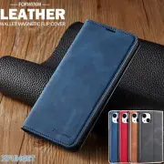 For iPhone 16 16e 15 14 13 12 11 Pro Max Plus XR Wallet Case Leather Flip Cover