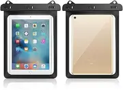 Waterproof Tablet Case Dry Bag Pouch with Lanyard for iPad Air 5 10.9" 2022, iPad Pro 11 2021-2018, iPad 9/8/7th Gen 10.2, Samsung Galaxy Tab A8 10.5,Tab A7 S6 Lite 10.4, Pritom 10.1 up to 11" (Black)