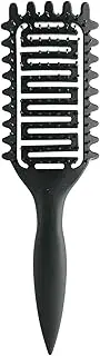 Curl Defining Brush,2024 Curly Hair Brush,Vented Hair Brush for Detangling, Shaping and Defining Curls For Women and Men Less Pulling (Black)