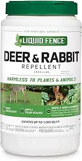 Liquid Fence 80266 HG-70266 HG-80266 Deer and Rabbit Repellent Granules, 2-Pound, 2 lbs, White