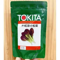 在飛比找蝦皮購物優惠-原包裝 1/4磅 紅彩小松菜種子 紅彩小松種子 紅色小松菜種