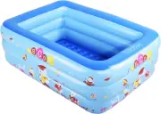 Inflatable Kiddie Pool, Inflatable Pool for Indoor or Outdoor, 70"×55"×24" Su...