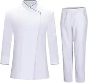[MISEMIYA] Chefs Jacket and Trousers for Women - Chef's Jacket for Women - Catering Uniform - 731-8312