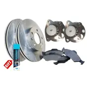 Rear Wheel Bearing Hub Assembly + Brake Rotor Pad Kit for Toyota Celica ST184