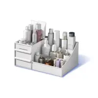 在飛比找momo購物網優惠-【小麥購物】化妝品收納盒(抽屜式 桌面收納盒 整理盒 抽屜盒