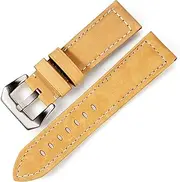 [GPVPGHGRJ] Watchband Women Men Watch Strap Watch Band Handmade 22mm 24mm 26mm Watch Accessories Vintage Genuine Leather Watch Strap