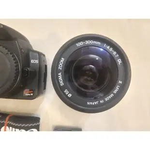 佳能 canon 350d EOS kiss digital n 單眼數位相機 sigma 100-300mm 鏡頭