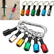 6PC Hex Shank Quick Release Keychain Screwdriver Drill Bit Holder Extension Bar
