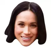 Meghan Markle Single 2D Card Party Face Mask - Royal Platinum Jubilee