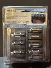 Wahl Stainless-Steel Competition Clipper Blade Guide Attachment Comb 8 pc Kit