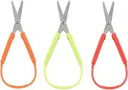 3Pcs mini loop scissors, 5.5" Inches adaptive scissors for kids special needs - Right and Lefty Support for toddlers 2-4 years