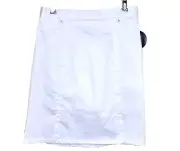 NWT Alfred Dunner White Cotton Spandex Skort Size 6 Petite