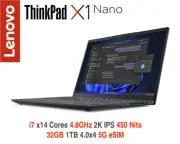 ThinkPad X1 Nano i7 x14 Cores 4.8GHz 2K IPS 32GB 1TB 5G 3Y Premier+ADP Warranty