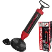 Plunger Drain Unblocker Dekton Super Blaster Clear Unclog Clean Pipe sink toilet